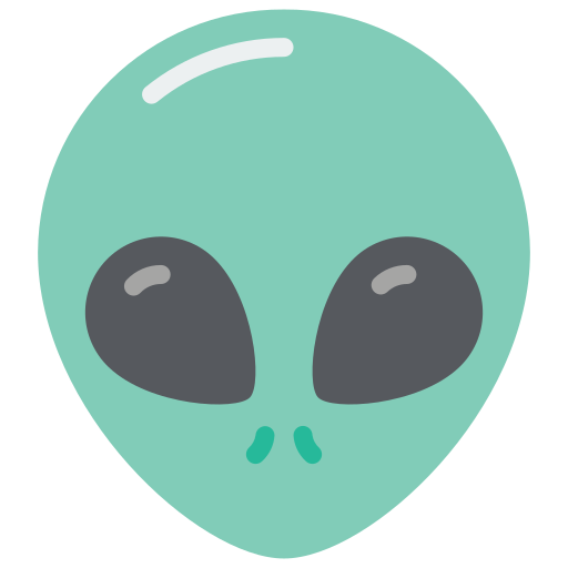 Alien Basic Miscellany Flat icon