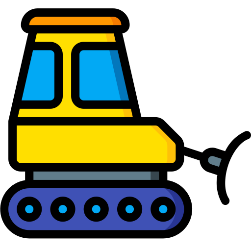 bulldozer Icône gratuit bulldozer Icône gratuit