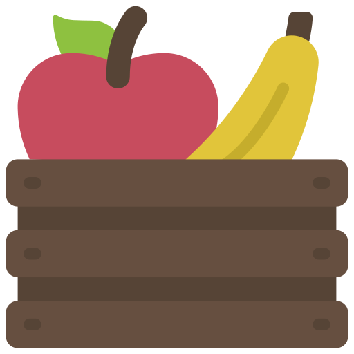 caja de frutas icono gratis