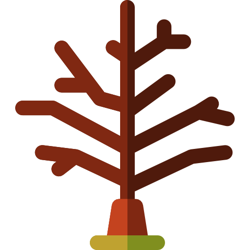 Dry tree Basic Rounded Flat icon