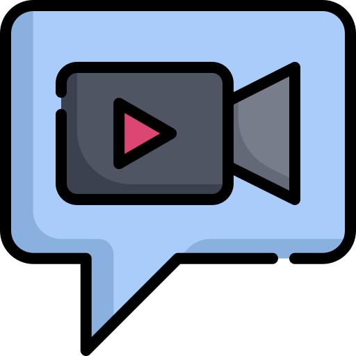 chat de video icono gratis