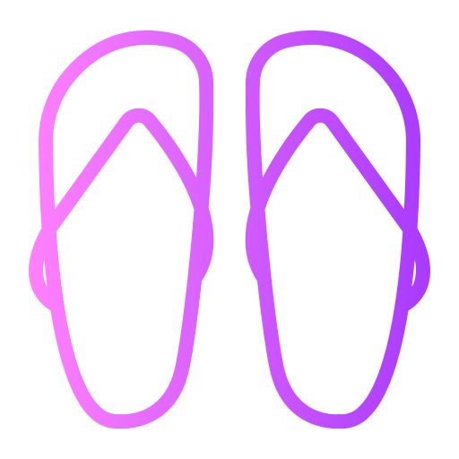 Flip flops Generic Gradient icon