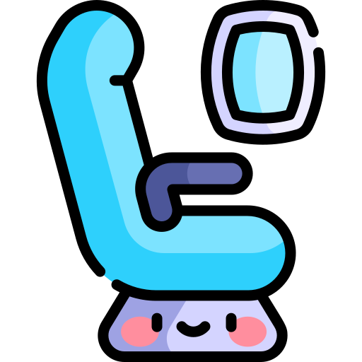 Chair Kawaii Lineal color icon