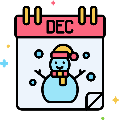 December Flaticons Lineal Color icon