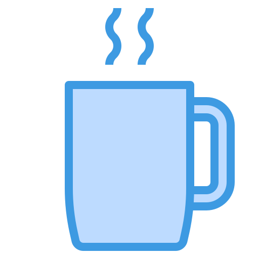 Coffee cup itim2101 Blue icon