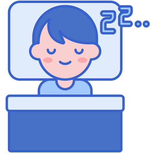 Sleeping Flaticons Lineal Color Icon 