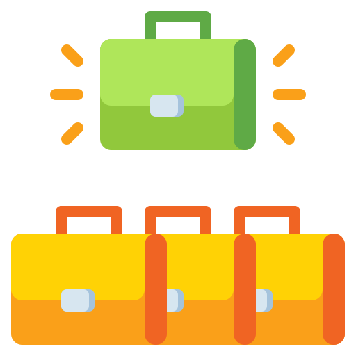 maletín icono gratis