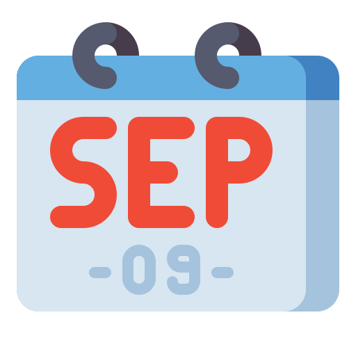 septembre Icône gratuit septembre Icône gratuit