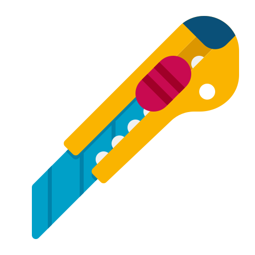 Utility knife free icon