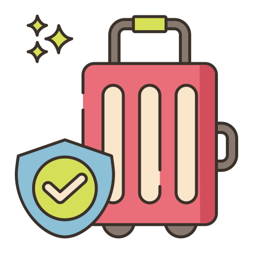 Travel insurance Flaticons Lineal Color icon