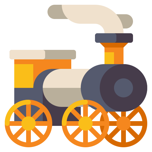 Máquina de vapor - Iconos de transporte