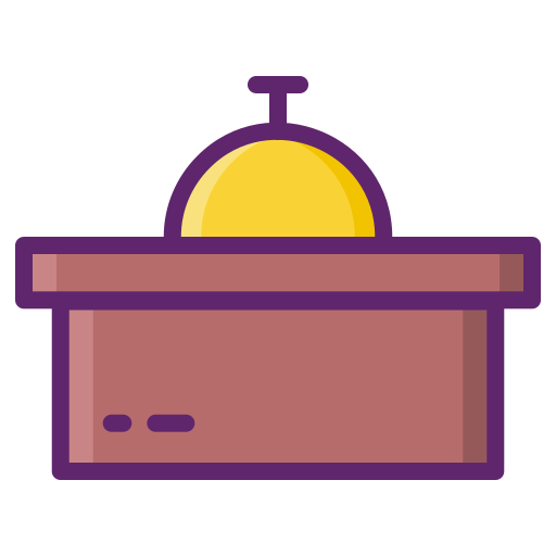 campana del hotel icono gratis