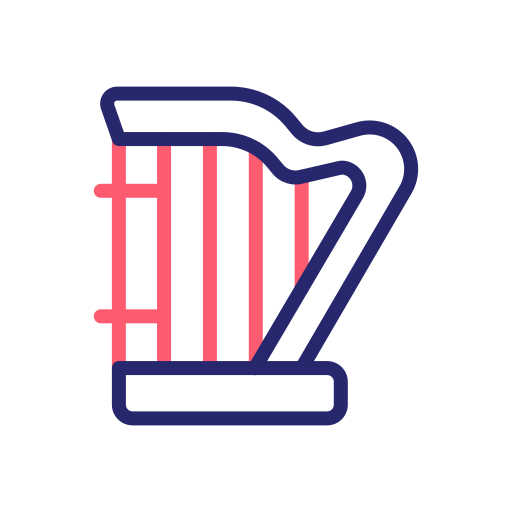 Lyre Generic Outline Color icon