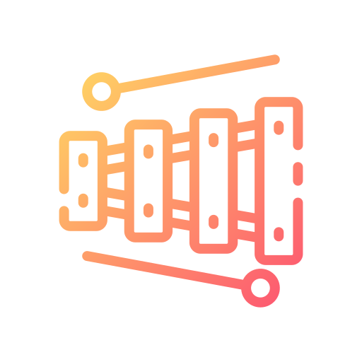 instrumento de xilófono icono gratis