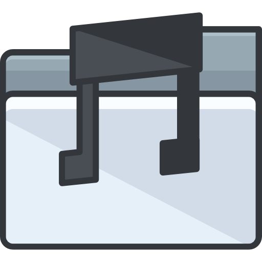 carpeta de música icono gratis