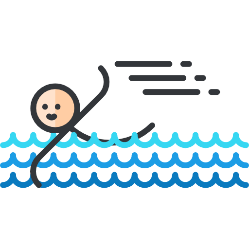 nadando icono gratis