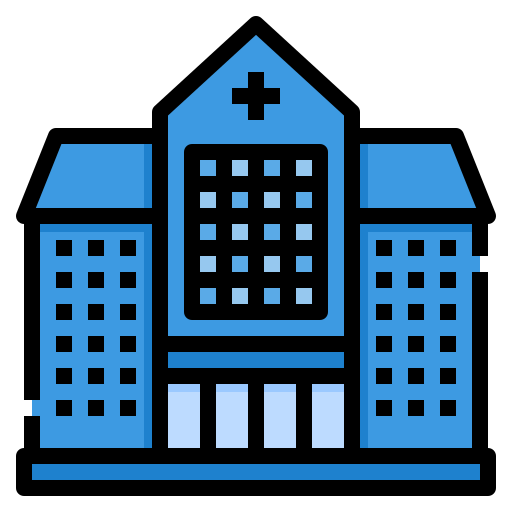 edificio del hospital icono gratis