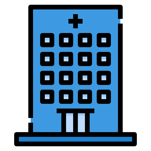 edificio del hospital icono gratis