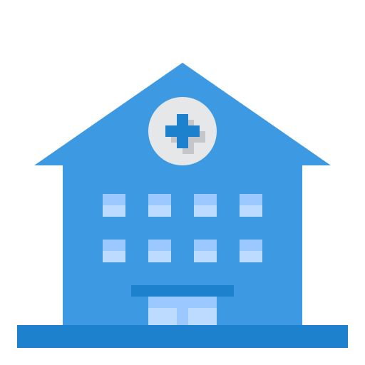 edificio del hospital icono gratis