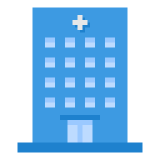 edificio del hospital icono gratis