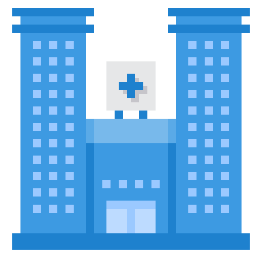 edificio del hospital icono gratis