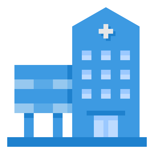 edificio del hospital icono gratis