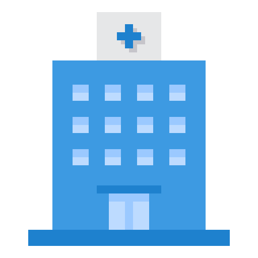 edificio del hospital icono gratis