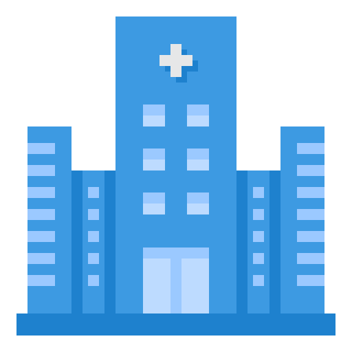 edificio del hospital icono gratis