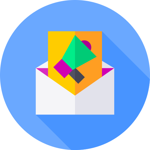 Newsletter Flat Circular Flat icon