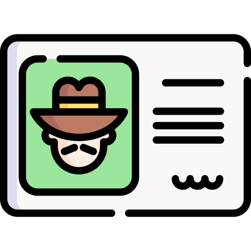 Удостоверение личности бесплатно иконка Удостоверение личности бесплатно иконка