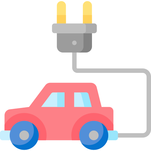 coche eléctrico icono gratis