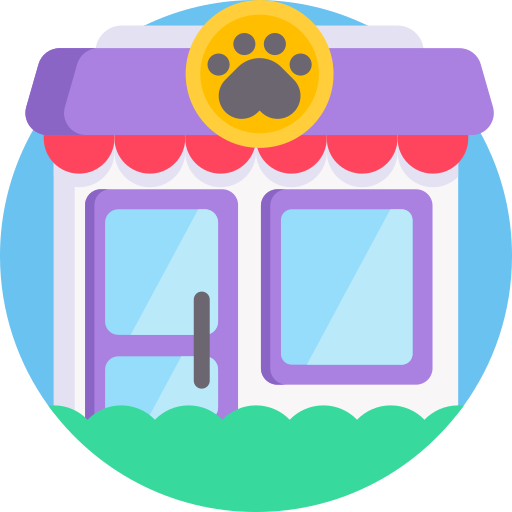 la tienda de animales icono gratis