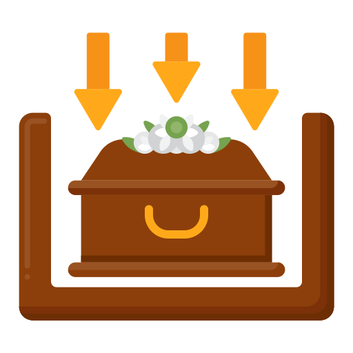 entierro icono gratis