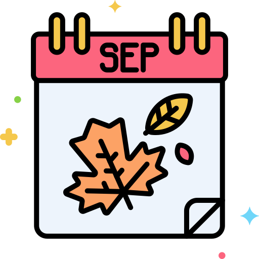 septembre Icône gratuit septembre Icône gratuit