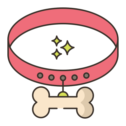 Pet collar Flaticons Lineal Color icon