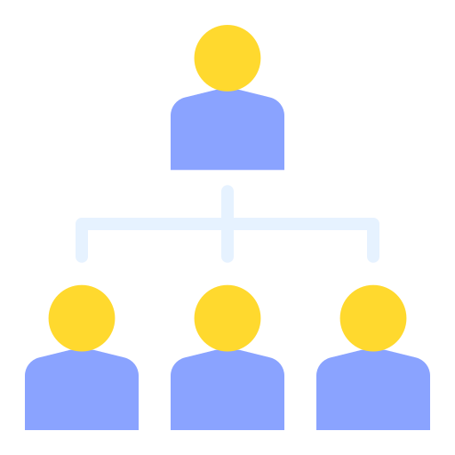 estructura jerarquica icono gratis