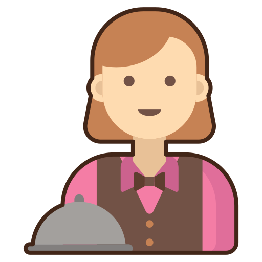 camarera icono gratis