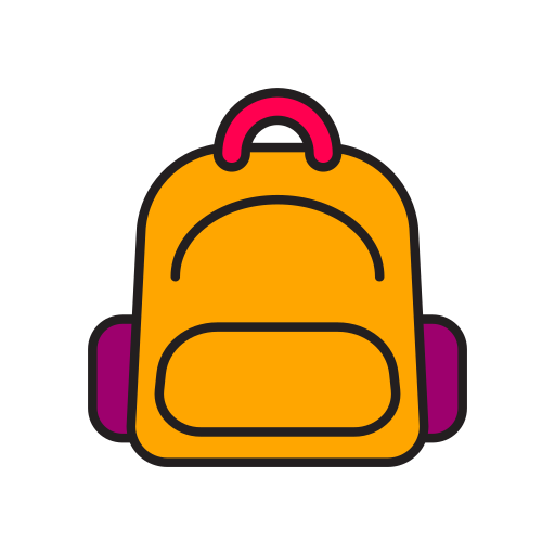 bolsa para la escuela icono gratis