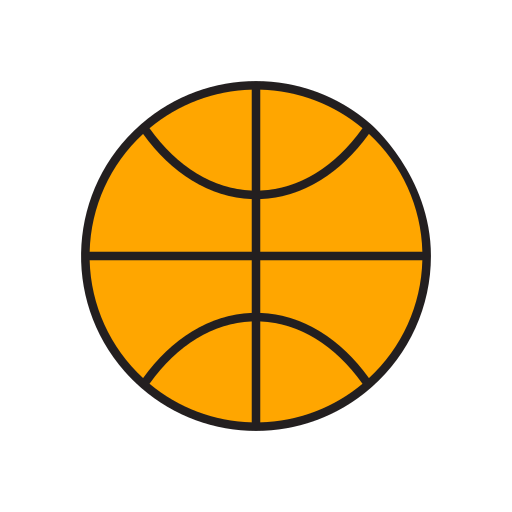 Basketball Generic Outline Color icon