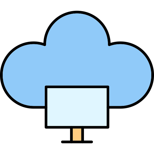 base de datos en la nube icono gratis
