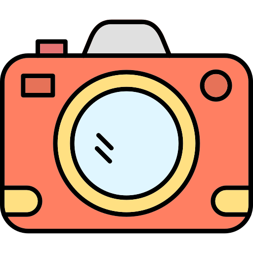 Camera Generic Thin Outline Color icon