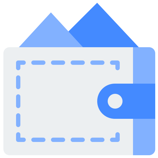 Wallet Generic Blue icon