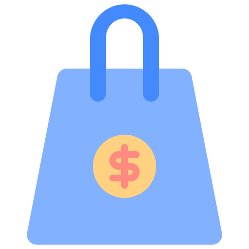 bolsa de dinero icono gratis