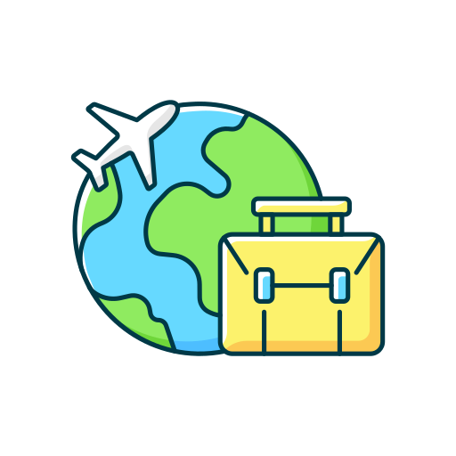 free business travel icon