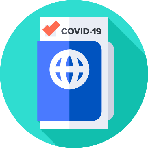 pasaporte covid icono gratis