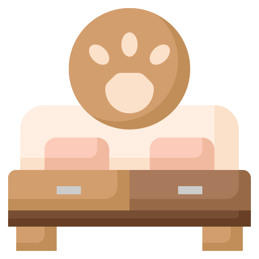 Bed free icon Bed free icon