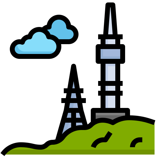 torre de seúl icono gratis