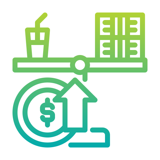 Inflation free icon Inflation free icon