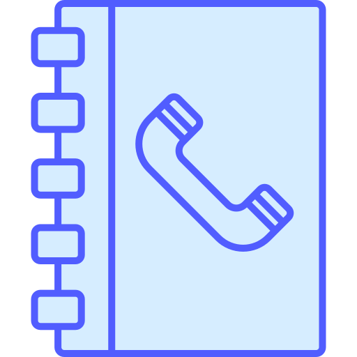 libreta de contactos icono gratis
