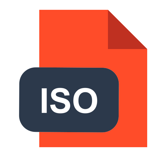 extensión iso icono gratis